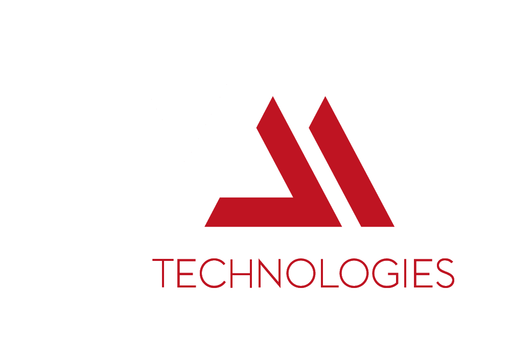 Logo VDM Technologies blanc et rouge