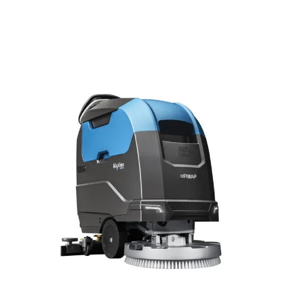 matériels de nettoyage - monobrosse fimap bleu et noir sur fond blanc