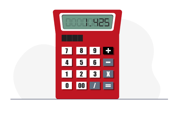 Solutions en manutention et élévation - vignette options de financement représentée par une calculatrice