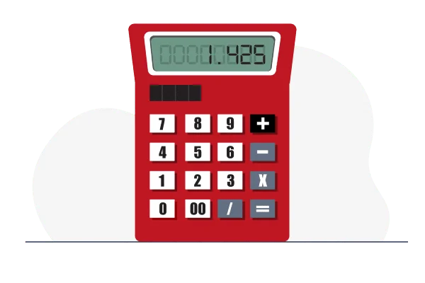 Solutions en manutention et élévation - vignette options de financement représentée par une calculatrice